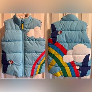 EUC Mini Boden Sherpa Lined Vest size 2-3 yr
